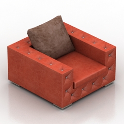 3D Armchair preview