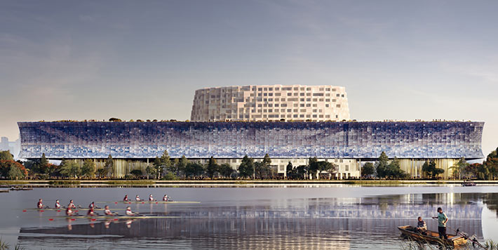 Grand Canal Museum by Herzog & de Meuron, Hangzhou, China