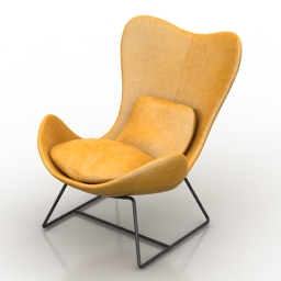 armchair calligaris lazy 3D Model Preview #cc8945f6