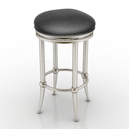 chair bar hillsdale furniture cadman backless barstool 3D Model Preview #0368fd7c