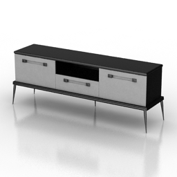 locker tv colnsole langham 3D Model Preview #2fa719b6