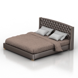 bed jarroy capitone dantone home 3D Model Preview #52ff7461