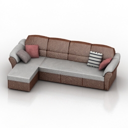 sofa rome 3D Model Preview #65d97b69