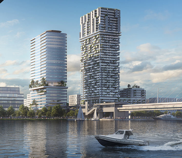 Donaumarina tower, Vienna, Austria