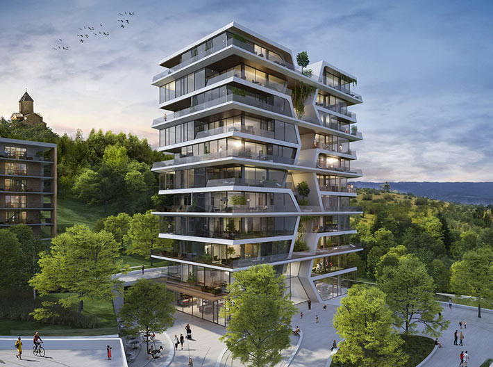 Lisi Green Tower by UNStudio, Tbilisi, Georgia