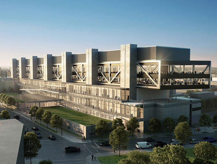 Hudson County courthouse by Rafael Viñoly, Jersey City, USA