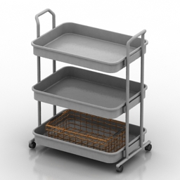 trolley table 3D Model Preview #d2268faa