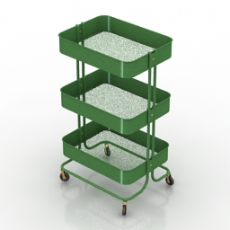 rack ikea roskug stand truck 3D Model Preview #e980cf76