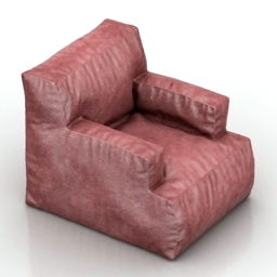armchair leather 3D Model Preview #cf6aa4bc