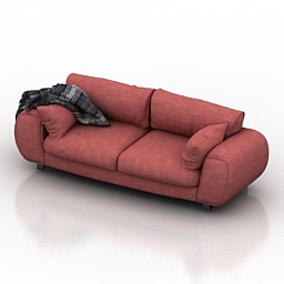 sofa grey 3D Model Preview #d677418a