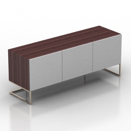 locker pianca spazio moduli tv stand 3D Model Preview #99ae34ff