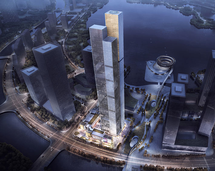 Changsha Jinmao Tower by Aedas, Changsha, China