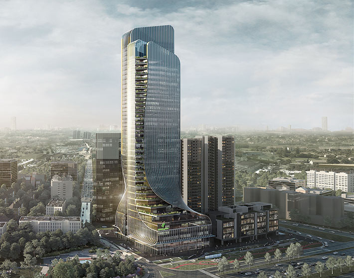 Fengsheng 101 tower by GWP Architects, Guangzhou, China