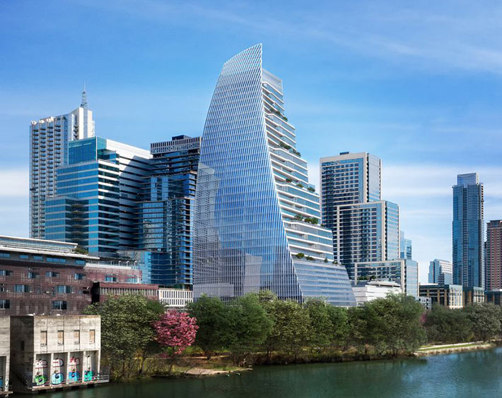 New Google building by Pelli Clarke Pelli, Austin, USA