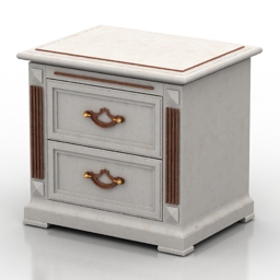 nightstand victory gold 3D Model Preview #3a7c8e49