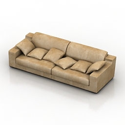 sofa smania mister p 305 3D Model Preview #c07de10a