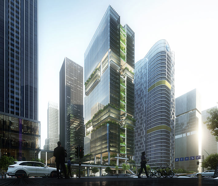 Shenzhen Transsion Tower by Aedas, Shenzhen, China