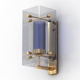 sconce fontana arte brass 3D Model Preview #113a446a