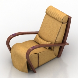 armchair casablanka 3D Model Preview #f54638ae