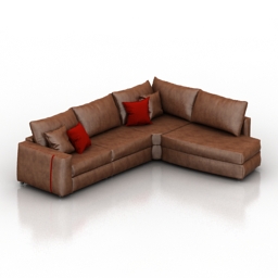 sofa doimo salotti-like 3D Model Preview #fa237b44