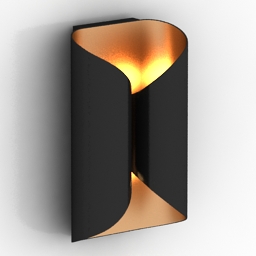 sconce holly hunt wall lamp ombre 3D Model Preview #969fd3fc