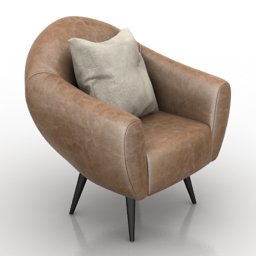 armchair comfortable 3D Model Preview #28b1bd2f