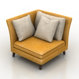 armchair corner 3D Model Preview #a6765785