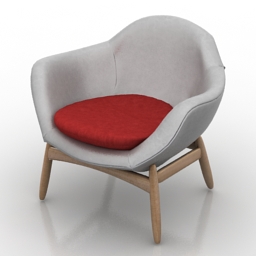 armchair kofod larsen 3D Model Preview #3870e59d