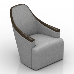 armchair georgette lounge chair 3D Model Preview #4dd2e27d