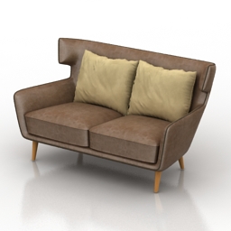 sofa divani casa stellan modern fabric 3D Model Preview #323b0a7a