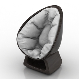 armchair rol design egg 3D Model Preview #77041972
