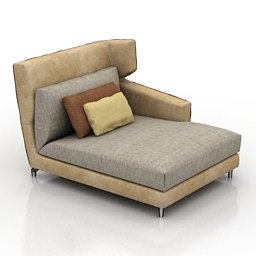 sofa folk 3D Model Preview #07cc39db