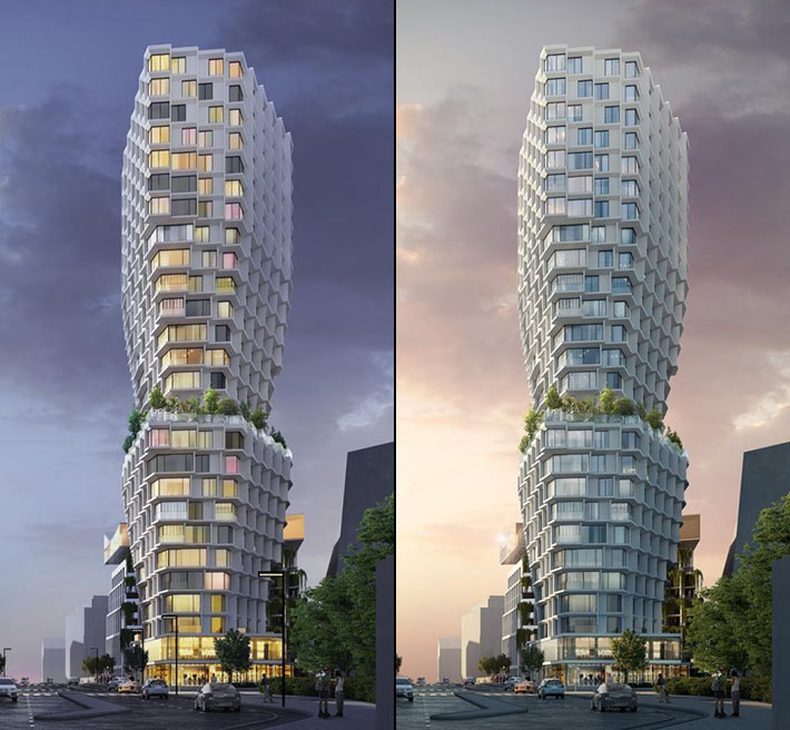 Féval Tower by JDSA, Rennes, France