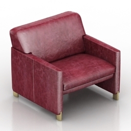 armchair z088 3D Model Preview #8640bd62