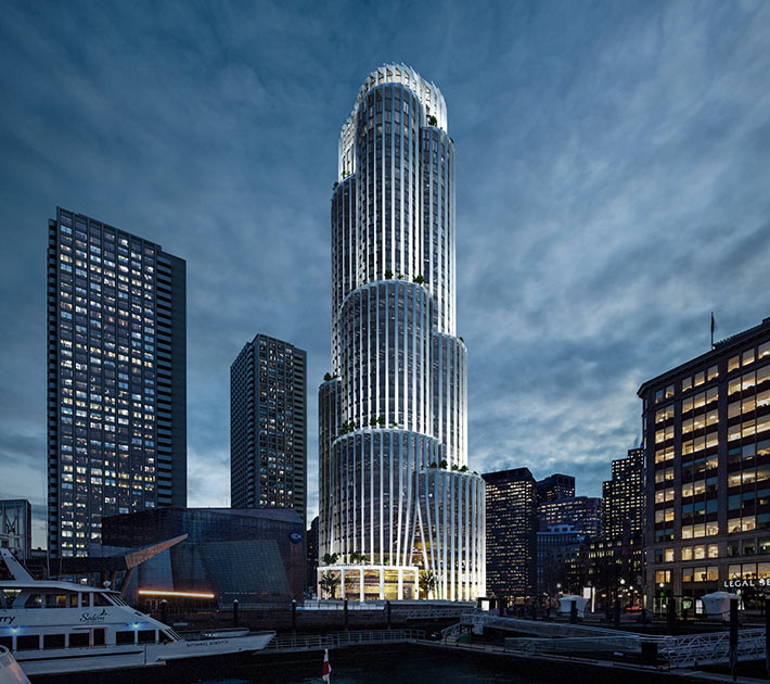 The Pinnacle at Central Wharf by KPF, Boston, USA