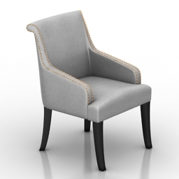 armchair moulins dantone home 3D Model Preview #c3ffb124