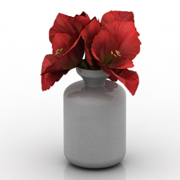 vase flowers 3D Model Preview #1af05c56