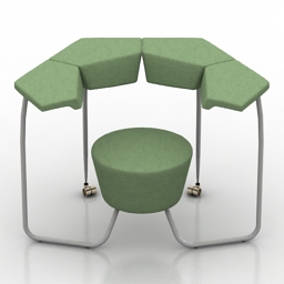 armchair float perch 3D Model Preview #fee6f903