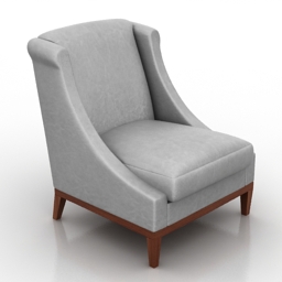 armchair lewes dantone home 3D Model Preview #342ab7cd