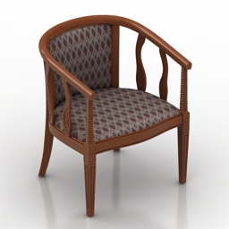 armchair classic 3D Model Preview #27a93eb0