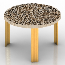 table coffee kartell t-table patricia urquiola 3D Model Preview #f2136880