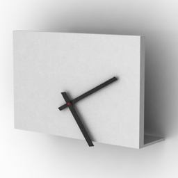 clock white 3D Model Preview #fc2d9abc