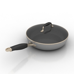 frying pan 3D Model Preview #89b580ee