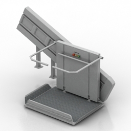 3D Disabled elevator preview