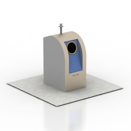 rubbish bin 3D Model Preview #d070b28a