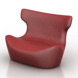 sofa love papilio 3D Model Preview #b35b545a