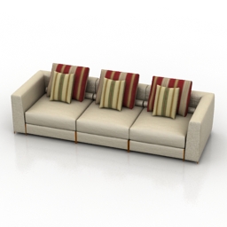 sofa casadesus bloum 3D Model Preview #05c78a65