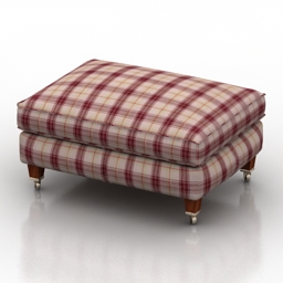 seat sasha duresta pouf 3D Model Preview #5ee239ec