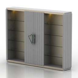 bookcase cornelio cappellini 3D Model Preview #3f72bda0