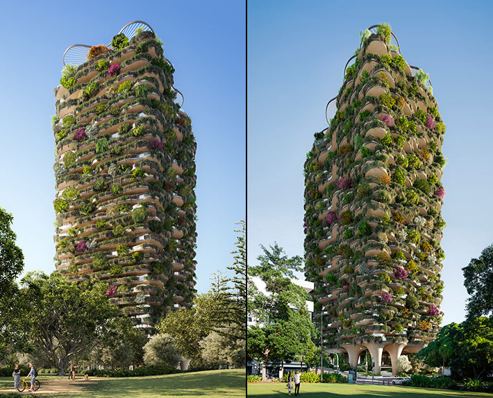 Urban Forest residential building, South Brisbane, Australia